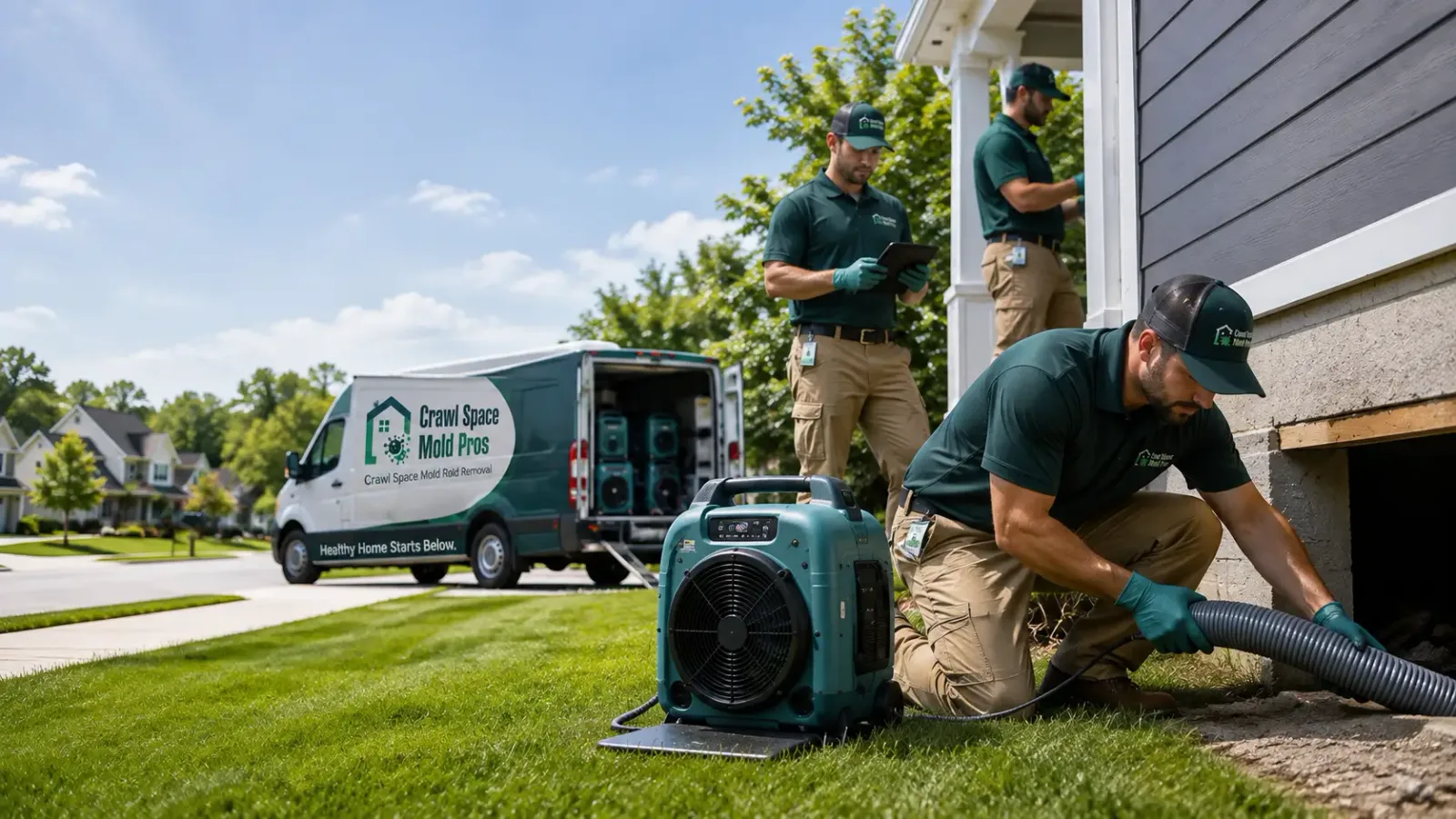 Crawl Space Mold Removal in Chase, MI